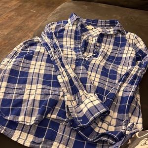 Blue flannel shirt